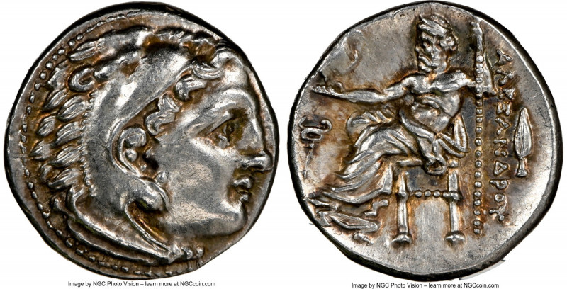 MACEDONIAN KINGDOM. Alexander III the Great (336-323 BC). AR drachm (17mm, 4.32 ...