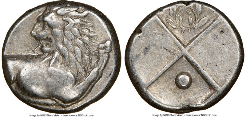 THRACE. Chersonesus. Ca. 4th century BC. AR hemidrachm (12mm). NGC Choice XF. Pe...