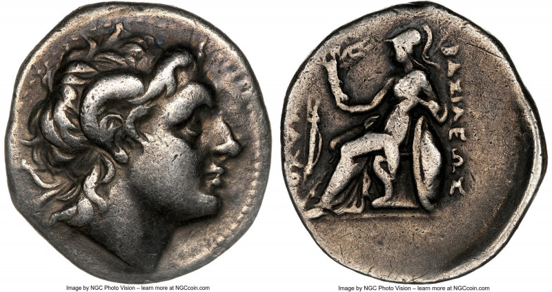 THRACIAN KINGDOM. Lysimachus (305-281 BC). AR drachm (19mm, 4.02 gm, 1h). NGC Fi...