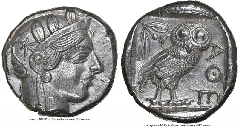 ATTICA. Athens. Ca. 440-404 BC. AR tetradrachm (24mm, 17.16 gm, 10h). NGC Choice...