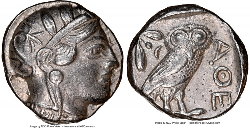 ATTICA. Athens. Ca. 440-404 BC. AR tetradrachm (24mm, 17.16gm, 9h). NGC XF 5/5 -...