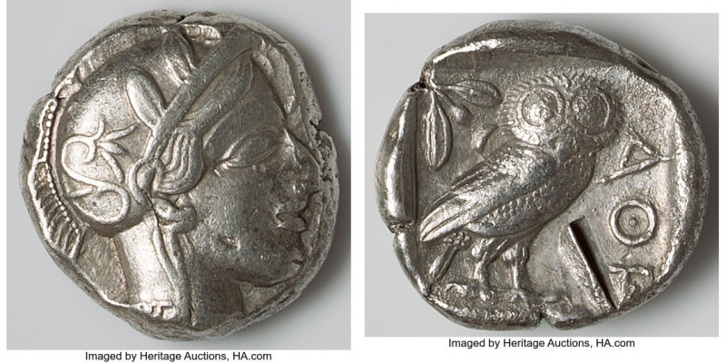 ATTICA. Athens. Ca. 440-404 BC. AR tetradrachm (23mm, 17.04 gm, 3h). Choice VF, ...