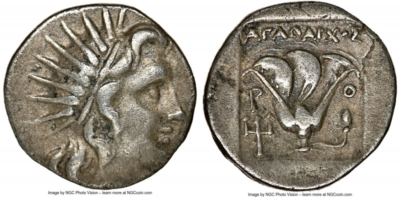 CARIAN ISLANDS. Rhodes. Ca. 188-170 BC. AR drachm (15mm, 2.99 gm, 1h). NGC Choic...