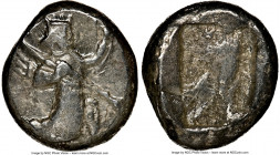 ACHAEMENID PERSIA. Xerxes II-Artaxerxes II (ca. 5th-4th centuries BC). AR siglos (15mm). NGC VF, scuff. Lydo-Milesian standard. Sardes mint, ca. 420-3...