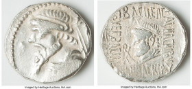 ELYMAIS KINGDOM. Kamnaskires V (ca. 54-32 BC). BI tetradrachm (24mm, 15.69 gm, 11h). Choice VF. Seleucia ad Hedyphon. Diademed, draped bust of Kamnask...
