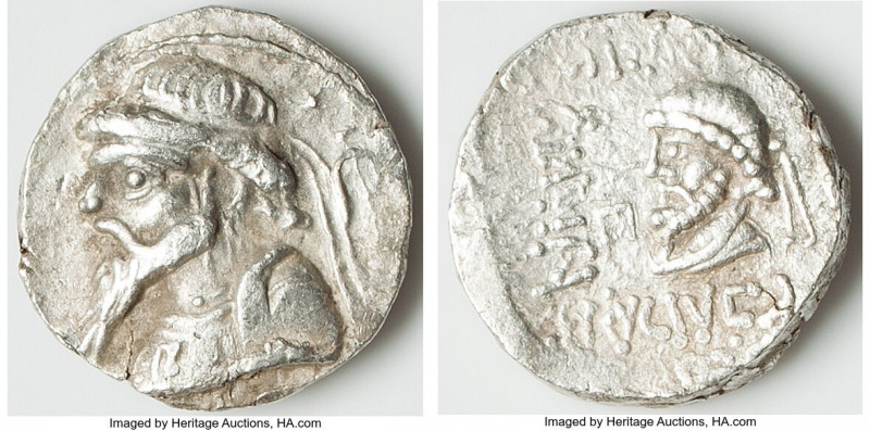 ELYMAIS KINGDOM. Kamnaskires V (ca. 54-32 BC). BI tetradrachm (25mm, 15.42 gm, 1...