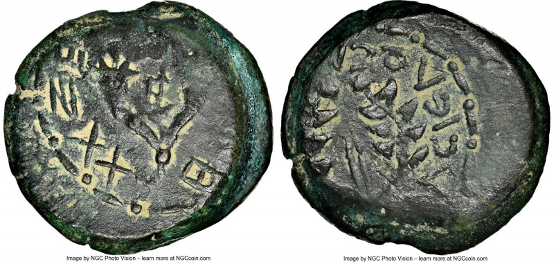 JUDAEA. Hasmoneans. Mattatayah Antigonus (40-37 BC). AE 8-prutot (26mm, 15.38 gm...