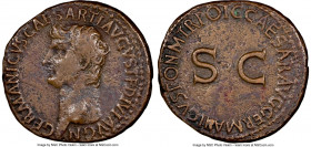 Divus Germanicus (died AD 19). AE as (27mm, 10.27 gm, 6h). NGC Choice VF 4/5 - 2/5, light smoothing. Rome, AD 37-38. GERMANICVS CAESAR•TI AVGVST F DIV...