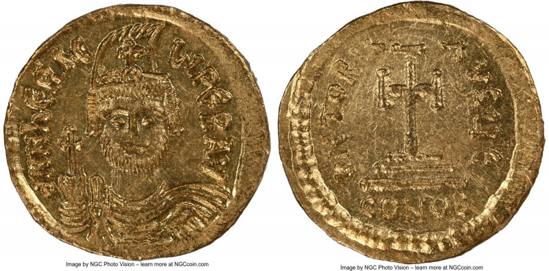 Heraclius (AD 610-641). AV solidus (20mm, 4.48 gm, 7h). NGC MS 5/5 - 4/5. Consta...