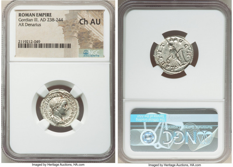 ANCIENT LOTS. Roman Imperial. Lot of five (5) AR denarii. NGC VF-Choice AU. Incl...