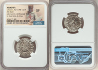 Cilician Armenia. Levon I 4-Piece Lot of Certified Trams ND (AD 1198-1219) XF NGC, 22mm. Levon I enthroned / Two lions and cross. Sold as is, no retur...