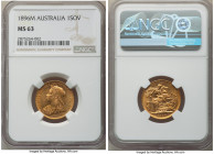 Victoria gold Sovereign 1896-M MS63 NGC, Melbourne mint, KM13. AGW 0.2355 oz. 

HID09801242017

© 2022 Heritage Auctions | All Rights Reserved