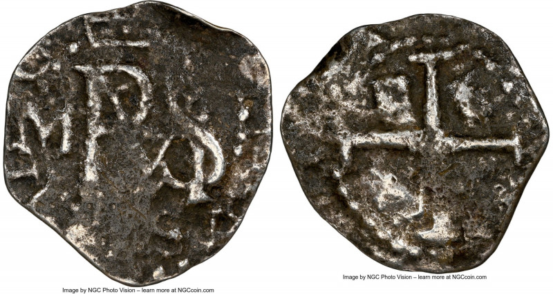 Philip III Cob 1/2 Real ND (1616-1617) P-M Fine Details (Saltwater Damage) NGC, ...