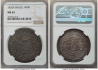 João VI 960 Reis 1820-R MS62 NGC, Rio de Janeiro mint, KM326.1. Blue-green and peach cabinet toning. 

HID09801242017

© 2022 Heritage Auctions | All ...