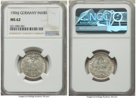 Wilhelm II Mark 1906-J MS62 NGC, Hamburg mint, KM14. Scarce in mint state. 

HID09801242017

© 2022 Heritage Auctions | All Rights Reserved