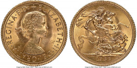 Elizabeth II gold Sovereign 1966 MS64+ NGC, KM908, S-4125. AGW 0.2355 oz. 

HID09801242017

© 2022 Heritage Auctions | All Rights Reserved