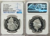 Elizabeth II silver Proof "Lion of England" 2 Pounds (1 oz) 2022 PR70 Ultra Cameo NGC, KM-Unl. Royal Tudor Beasts series. First releases. Sold with or...