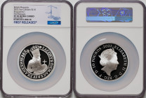 Elizabeth II silver Proof "King James I" 10 Pounds (5 oz) 2022 PR70 Ultra Cameo NGC, KM-Unl. Mintage: 281. British Monarchs series. First releases. Ho...
