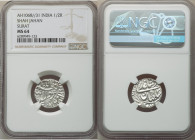 Mughal Empire. Shah Jahan 1/2 Rupee AH 1068 Year 31 (1657/1658) MS64 NGC, Surat mint, KM235.23. Fully struck with frosted surface. 

HID09801242017

©...