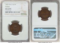 Parma. Maria Luigia 3 Centesimi 1830 MS62 Brown NGC, KM-C24. One year type. 

HID09801242017

© 2022 Heritage Auctions | All Rights Reserved
