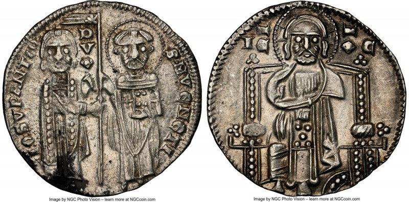 Venice. Giovanni Soranzo Grosso ND (1312-1328) MS61 NGC, Venice mint, Paolucci-2...