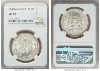 Estados Unidos Peso 1944-M MS67 NGC, Mexico City mint, KM455. This exquisite Peso has luminous fields and devices. 

HID09801242017

© 2022 Heritage A...