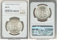 Estados Unidos Peso 1945-M MS67 NGC, Mexico City mint, KM455. A Gem Mint State Peso with icy fields. 

HID09801242017

© 2022 Heritage Auctions | All ...
