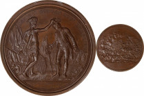 "1781" (post-1839) General Daniel Morgan, Battle of the Cowpens Medal. Dies by Jean-Jacques Barre, after Dupre. Adams-Bentley 10, Betts-593, Julian MI...