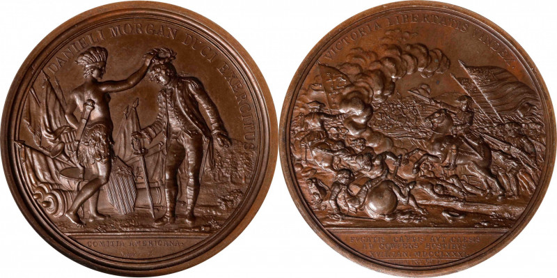 "1781" (post-1839) General Daniel Morgan, Battle of the Cowpens Medal. Dies by J...
