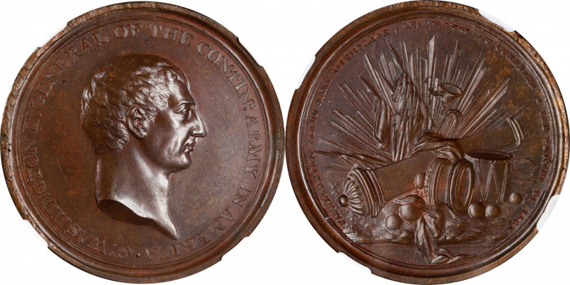 Undated (ca. 1777) Voltaire Medal. Musante GW-1, Baker-78B. Bronze. MS-64 BN (NG...