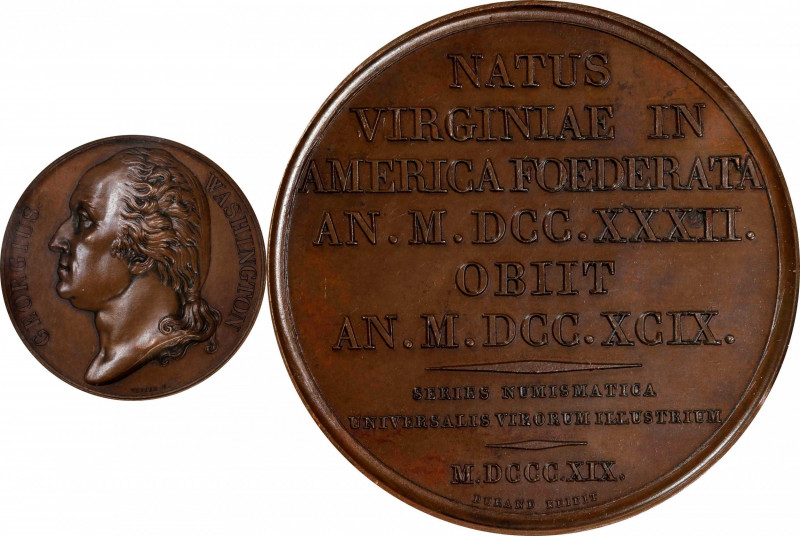 "1819" Series Numismatica Medal. First Issue. By Vivier. Musante GW-98, Baker-13...