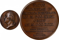 "1819" Series Numismatica Medal. First Issue. By Vivier. Musante GW-98, Baker-132. Bronze. MS-66 BN (NGC).
41 mm. The edge is not visible through the...