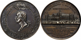 1853 New York Crystal Palace Medal. By Alexander C. Morin and Anthony Paquet. Musante GW-191, Baker-361A. Bronze. MS-63 BN (NGC).
52 mm. Reflective f...