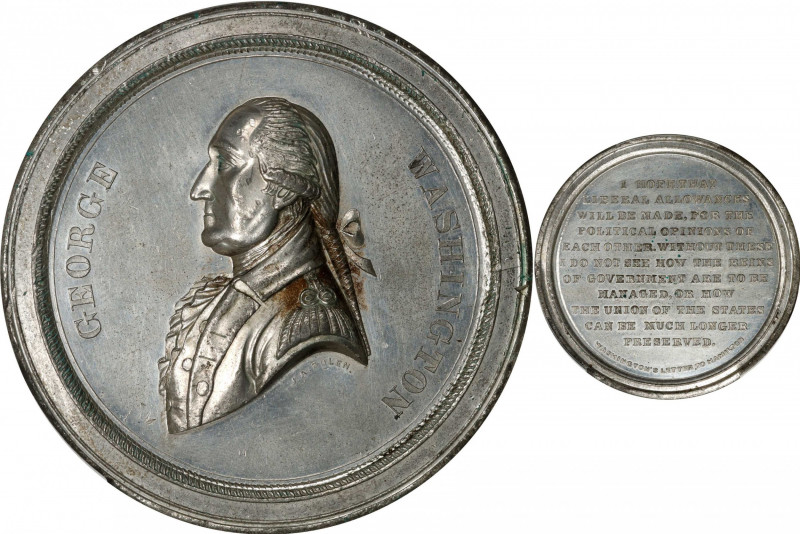 Undated (ca. 1864) Washington's Letter to Hamilton Medal. By John Adams Bolen. M...