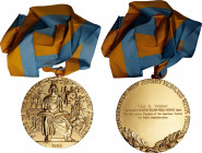 1986 State of New Jersey, Governor's Woodrow Wilson Public Service Award Medal. By EvAngelos Frudakis and Donald DeLue, Struck by Medallic Art Company...