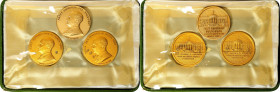 Lot of (3) Harry S. Truman Foundation Good Neighbor Award and Related Medals. Gold Filled. Two Examples Awarded to Paul A. Volcker and Mrs. Volcker. M...