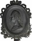 (ca. 1858) George Washington Wall Plaque. By Anthony W. Jones, New York. Cast Iron. Extremely Fine.
Approximately 38 inches x 29 inches. An immense p...