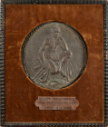 1926 Plaque for the Exhibiciones Velazquez. By F. More de la Torre. Bronze. Extremely Fine.
Approximately 10 inches in diameter, framed to 18.5 inche...