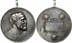 1909 Carnegie Hero Fund Medal. Silver. About Uncirculated, Mounted in a Bezel.
78 mm, including bezel, but excluding hanger at top. 201.96 grams, tot...