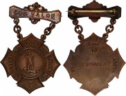Confederacy. Award Given to the Cadets of the Virginia Military Institute for Valor in the Battle of New Market, May 15, 1864. Bronze.
The cross-shap...