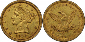 1840-C Liberty Head Half Eagle. Winter-2. AU-55 (PCGS). CAC.
A thoroughly appealing example with uncommon originality for a Choice AU Charlotte Mint ...