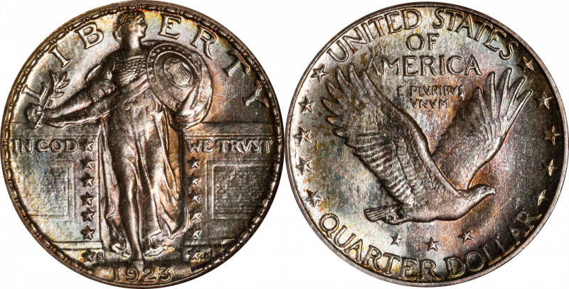 1923-S Standing Liberty Quarter. MS-61 FH (NGC).
Uncommonly well struck for the...