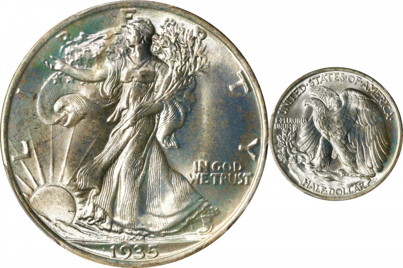 1935 Walking Liberty Half Dollar. MS-67 (PCGS). CAC.
A gorgeous Superb Gem disp...