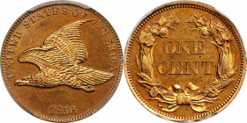 1856 Flying Eagle Cent. Snow-9. Proof. Unc Details--Repaired (PCGS).
For the collector seeking a more affordable, yet still fully defined example of ...