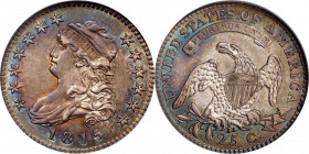 1815 Capped Bust Quarter. B-1, the only known dies. Rarity-1. MS-65 (NGC).
This is a particularly well preserved and attractive survivor of this popu...
