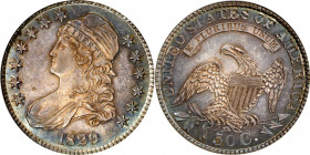 1829 Capped Bust Half Dollar. O-107. Unique as a Proof. Proof-66 (NGC).
A landmark numismatic rarity, as are all Proofs in the Caped Bust half dollar...