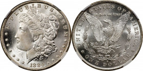 1880-O Morgan Silver Dollar. MS-65+ (NGC).
This splendid Gem 1880-O silver dollar is fully brilliant with a snow-white appearance overall. The motifs...