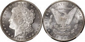 1892-CC Morgan Silver Dollar. MS-66 (NGC).
This is a noteworthy MS-66 example of a conditionally challenging issue CC-Mint Morgan dollar issue. It is...