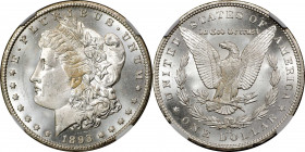 1893-CC Morgan Silver Dollar. MS-64 (NGC).
An impressive coin to represent this challenging key date Morgan dollar issue. Whereas many Mint State 189...