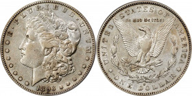1893-S Morgan Silver Dollar. AU-50 (PCGS).
With legendary key date status in one of the most widely collected series in all of numismatics, the 1893-...